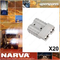 Narva Heavy-Duty 50 Amp Connector Housing Grey Color With Copper Terminals
