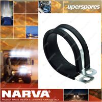 Narva 40mm Pipe/Cable Support Clamps with EPDM rubber & galvanised steel 10 Pack