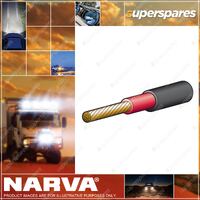 Narva 15A 4mm Single Core Double Insulated Cable Red With Black Sheath 30M
