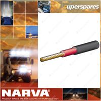 Narva 10A 3mm Single Core Double Insulated Cable Red With Black Sheath 100M
