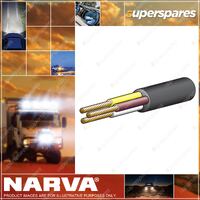 Narva 10Amps 3mm 3 Core Cable 30M White Yellow Color Brown Color 5833-30WYB