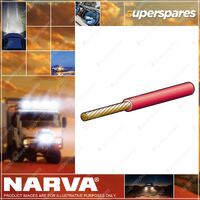 Narva 15 Amps 4mm Red Color Single Core Cable Length 30 Meters 5814-30RD