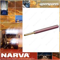 Narva 5 Amps 2.5mm Brown Color Single Core Cable Length 30 Meters 5812-30BN