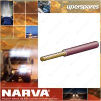 Narva 15 Amps 4mm Brown Single Core Cable Length 100 Meters 5814-100BN