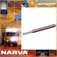 Narva 4 Amps Brown Color 2mm Marine Single Core Cable Length 30 Meters