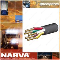 Narva 10A 3mm 5 Cores Trailer Cable 100M Length With Black Sheath