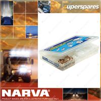 Full range of Narva connector housings including male and female terminals