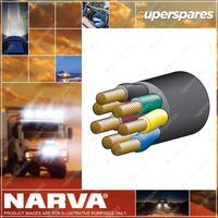 Narva 55A 6mm 7 Cores Trailer Cable Leads 30M Length With Black Sheath