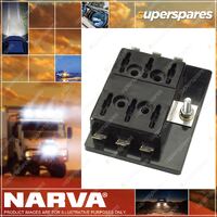 Narva 6-Way Standard Ats Blade Fuse Or Plug-In Type Circuit Breaker Block