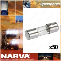 Narva 7.5 Amp 2Ag Glass Fuse with Internal Soldered Cap Box Of 50