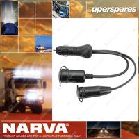 Narva HD Adaptor Cigarette Lighter Plug To Merit & Accessory Sockets Blister