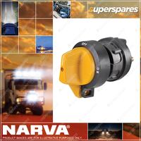 Narva Heavy Duty Battery Master Switch Yellow With a strong Black ABS body