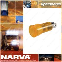 Narva 24V Amber LED Pilot Lamp Push-fit design with push on terminal Blister