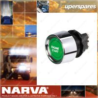 Narva 12V Engine Starter Switch screw terminals With Green LED Blister Pack