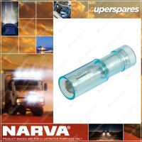 Narva 4.0mm Female Bullet Terminal Blue Color Pack of 100 Part NO.of 56153