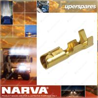 Narva 5.0mm Bullet Female Terminal non-insulated brass Pack of 100
