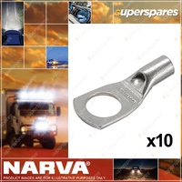 Narva 8mm Cable Size 10 Stud Straight Barrel Cable Lug Pack Of 10