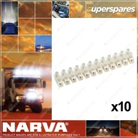 Narva 35Amp polyamide Nylon Terminal Connector Stripss Pack of 10