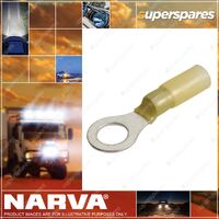 Narva Adhesive Lined Ring Terminal Yellow Tob Or Size 8.4mm 50 Pack