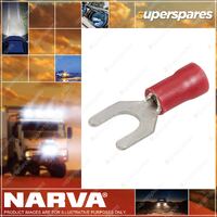 Narva 5.0mm Spade Terminal flared vinyl & insulated Red Pack of 100