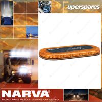 Narva 12/24V Aeromax Mini L.E.D Light Box Amber Flange Base With Amber Lens 14x3