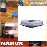 Narva 12/24V Aeromax Mini LED Light Box Amber Single Bolt Mount With Clear Lens