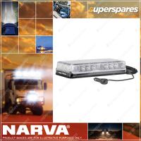 Narva 12 Volt Hi Optics L.E.D Light Box Amber Flange Base With Clear Lens