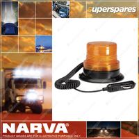 Narva 12-80V L.E.D Quad Flash Strobe Light Amber With Magnetic Base 85369A