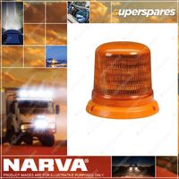Narva LED Strobe/Rotator Amber with 6 Selectable Flash Patterns Flange Base
