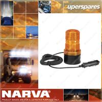 Narva 12-80V L.E.D Quad Flash Strobe Light Amber With Magnetic Base 85375A