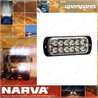 Narva 12/24V Super Low Profile L.E.D Warning Light Blue - 12 L.E.Ds