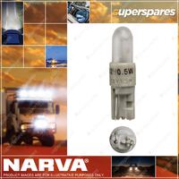 Narva 24 Volt 1.2W Kw2 X 4.6D Type Dash Park Panel Globe with White Base