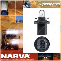 Narva 12 Volt 1.2W B8.5D Bax 10D Black Color Base Dash Panel Globe