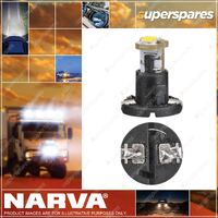 Narva 12 Volt T-1/4 Nw Black Base LED Dash Panel Globes Part NO. of 47734LED