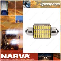 Narva High PoweRed 36mm L.E.D Festoon Globes Cool White - Blister Pack Of 1