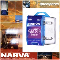 Narva H11 24V 55W Plus 100 Long Life Headlight Globes Bl2 Blister Pack of 2