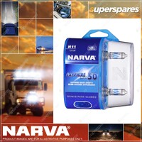 Narva H11 12V 55W Sapphire Plus 50 Halogen Headlight Globes Bl2 Blister of 2