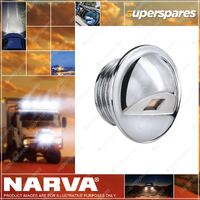 Narva 10-30V L.E.D Chrome Step Light Cool White Blister Pack Of 1