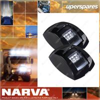 Narva 9-33V 1 Nautical Mile LED Port & Starboard Lamps Black With Clear Lenses