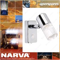 Narva 10-30V Chrome Interior Lamp with Touch On/Dim/Off Switch 1W LEDs