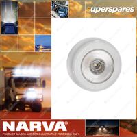Narva 10-30V LED Courtesy Lamp W/ Switch White Face Plate Mounting Spacer 75mm