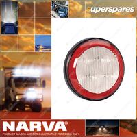 Narva 9-33V LED Rear Direction Indicator Lamp Amber W/ Red Tail Ring Black base