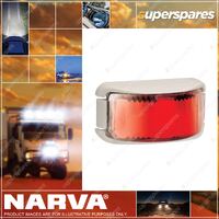 Narva 9 - 33V LED Rear End Outline Marker Lamp Red With White Deflector Base