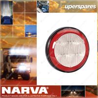 Narva 9 - 33V LED Reverse Lamp White With Red L.E.D Tail Ring W/ Black base