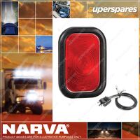 Narva 12 Volt Sealed Rear Stop/Tail Lamp Kit Red Color With Vinyl Grommet 94510