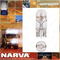 Narva 24V 5W W2.1 X 9.5D W5W Premium Wedge Globes Interior/Park Box Of 10