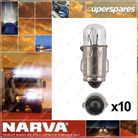 Narva 24V 3W Ba7S Instrument / Licence Plate Incandescent Globes Box Of 10
