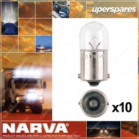 Narva 12 Volt 5W R5W BA15S Upgraded Premium Incandescent Globes - Box Of 10