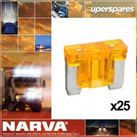 Narva 5 Amp Orange Micro Blade Fuse with Size 11mm x 9mm - Box Of 25