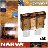 Narva 7.5 Amp Brown Standard ATS Blade Fuse 19mm x 19mm - Box Of 50